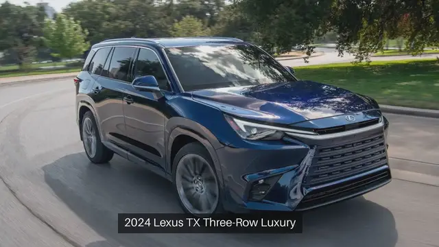 Video thumbnail for 2024 Lexus TX, a New Three-Row Luxury SUV, Mounts a Multi-Pronged Attack