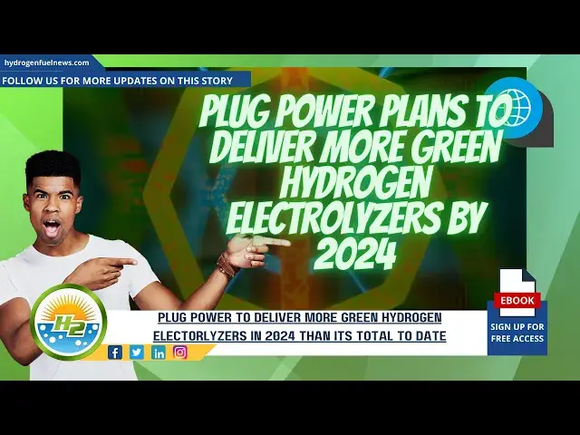 Video thumbnail for Plug Power plans to supply a greater number of green hydrogen electrolyzers in 2024