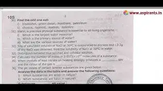 Video thumbnail for 10th Science First Revision 2019 - Question Paper (Kanyakumari District) | (English Medium)