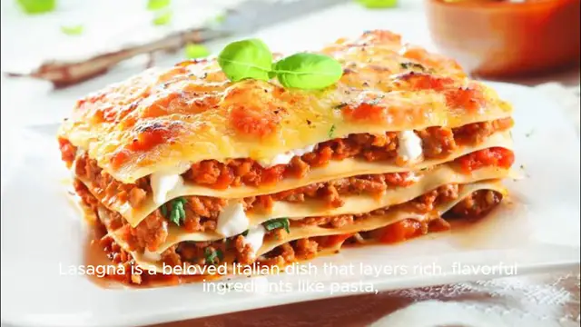 'Video thumbnail for Italian lasagna recipe'