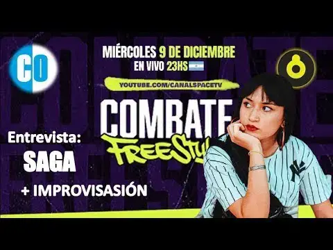 Video thumbnail for Llega a Argentina COMBATE FREESTYLE: Del barrio a Space,  rueda de prensa con SAGA  | Estereofonica