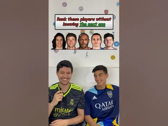 'Video thumbnail for Rank These Players Without Knowing The Next One #football #challenge #quiz #footballshorts'