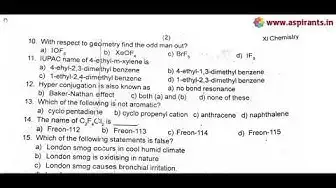Video thumbnail for 11th Chemistry Public Exam Model Question Papers 2019 (Tirunelveli District) | (English Medium)