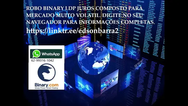 'Video thumbnail for ROBO BINARY LDP JUROS COMPOSTO (FAZ PARTE DO KIT 1 PARA MERCADO VARIAVEL MUITO VOLATIL)'