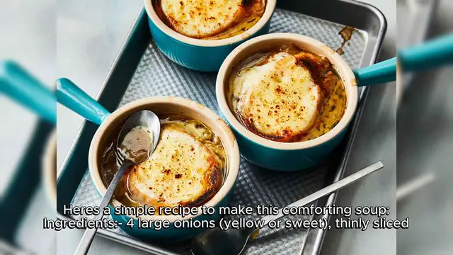 Video thumbnail for French onion soup Recipe