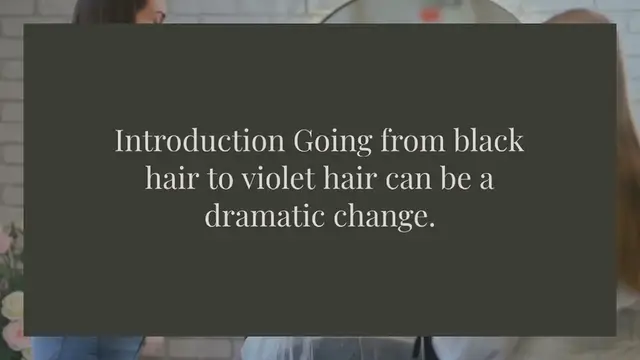 Video thumbnail for How to make black hair Violet?