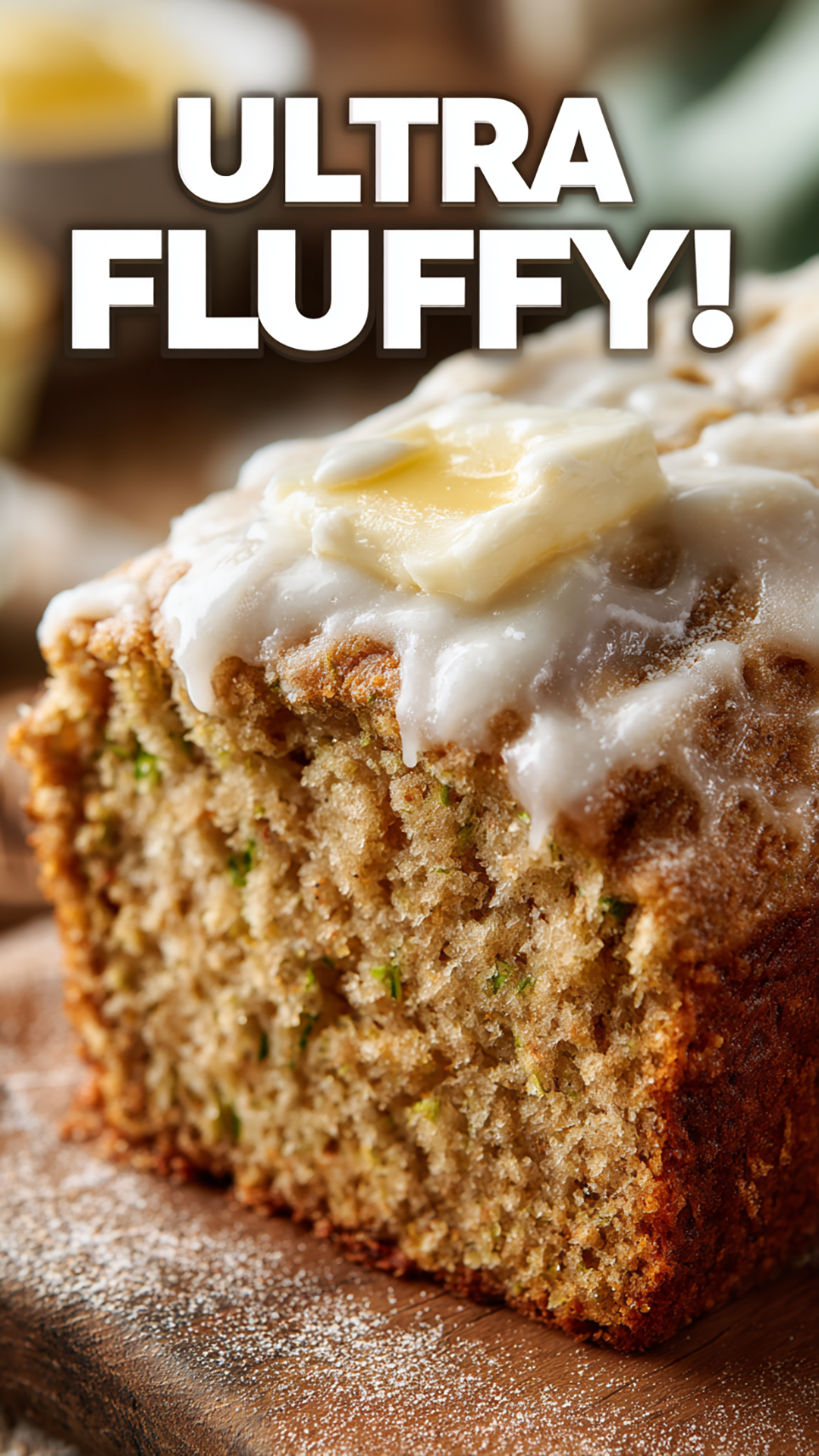 Video thumbnail for Ultra Fluffy Zucchini Bread with Honey Butter (One-Bowl Recipe)