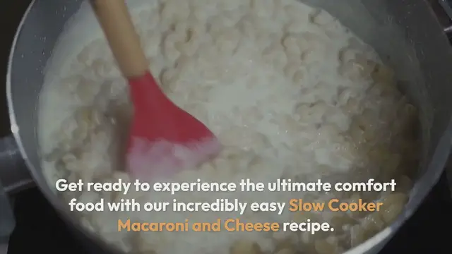 Video thumbnail for Slow Cooker Macaroni And Cheese