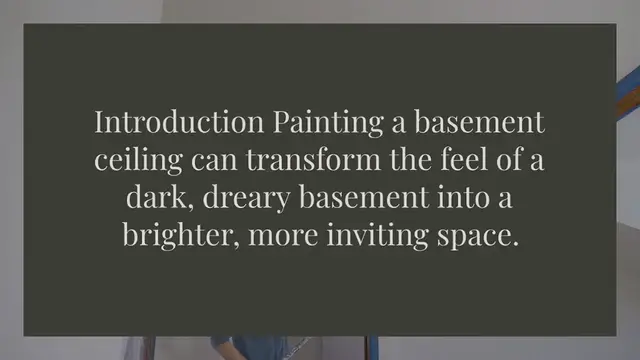 Video thumbnail for Is it a good idea to paint a basement ceiling?