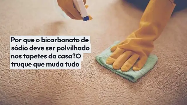 Video thumbnail for Por que o bicarbonato de sódio deve ser polvilhado nos tapetes da casa? O truque que muda tudo