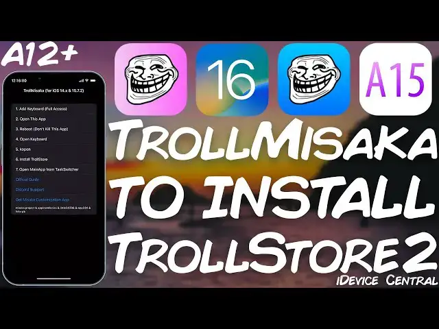 Video thumbnail for New TrollMisaka RELEASED! The BEST Way To Install TrollStore 2 Without Misaka (All Devices)
