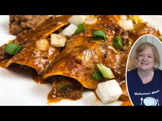 Video thumbnail for BEEF ENCHILADAS WITH CHILI GRAVY RECIPE | EASY ENCHILADAS