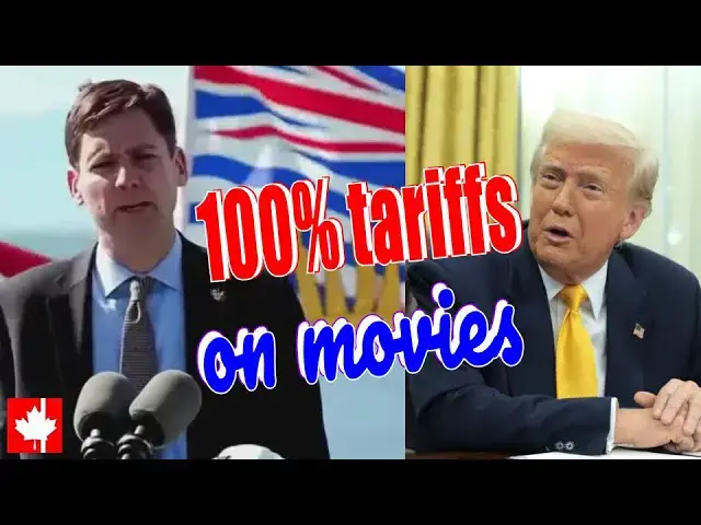 'Video thumbnail for Incredibly hard to understand! BC Premier Eby reacts to Trump's 100% tariffs on foreign-made movies'
