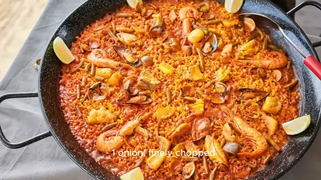Video thumbnail for paella recipe
