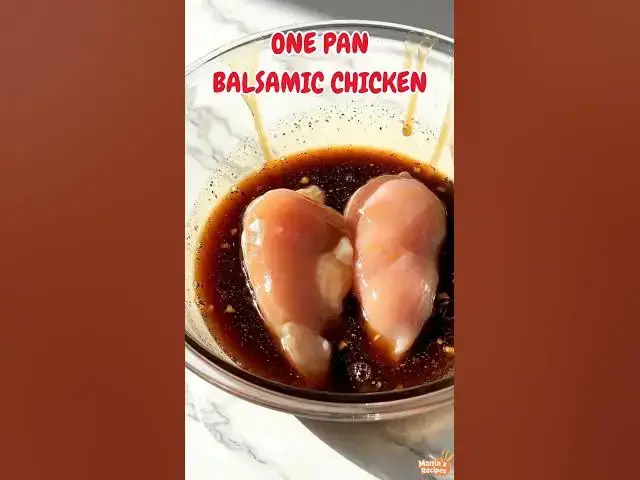 Video thumbnail for One Pan Balsamic Chicken | Easy & Flavorful Dinner Recipe