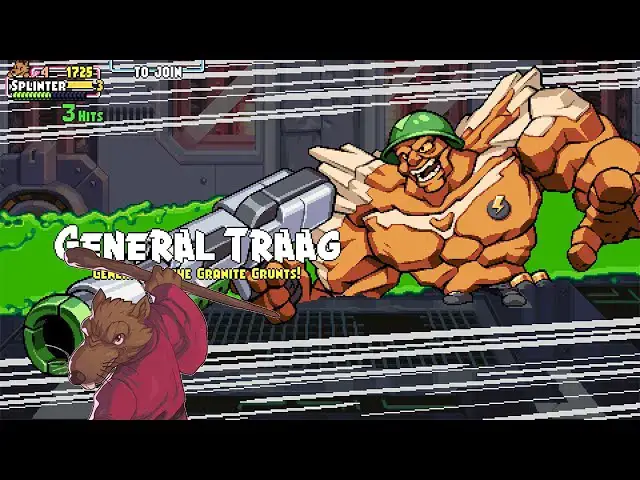 Video thumbnail for TMNT: SHREDDER'S REVENGE (GENERAL TRAAG FIGHT) (MASTER SPLINTER)