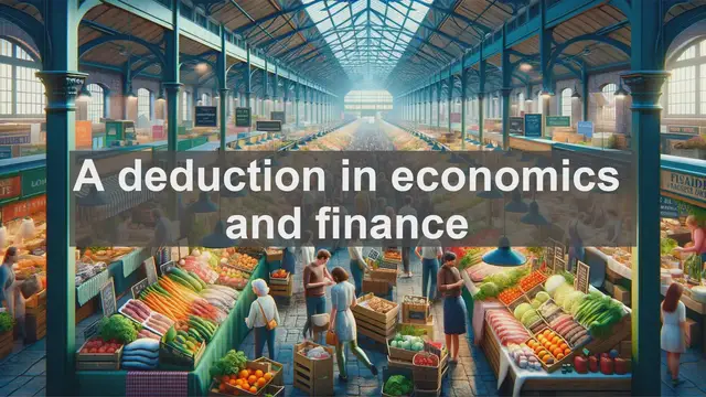 Video thumbnail for A deduction in economics and finance