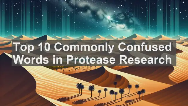Video thumbnail for Top 10 Commonly Confused Words in Protease Research