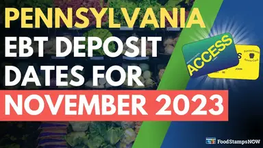 'Video thumbnail for Pennsylvania Food Stamp Deposit Dates for November 2023'
