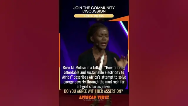 Video thumbnail for Off-grid solar as step to end energy poverty is naïve” Rose M.M. Do you agree?