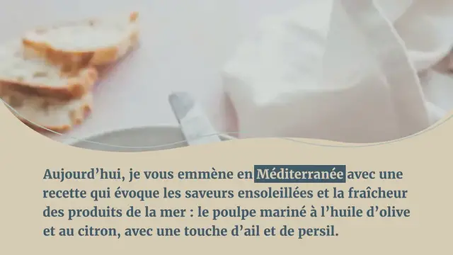 Video thumbnail for Salade de poulpe en persillade