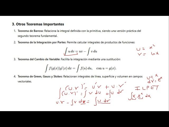 Video thumbnail for teoría integrales