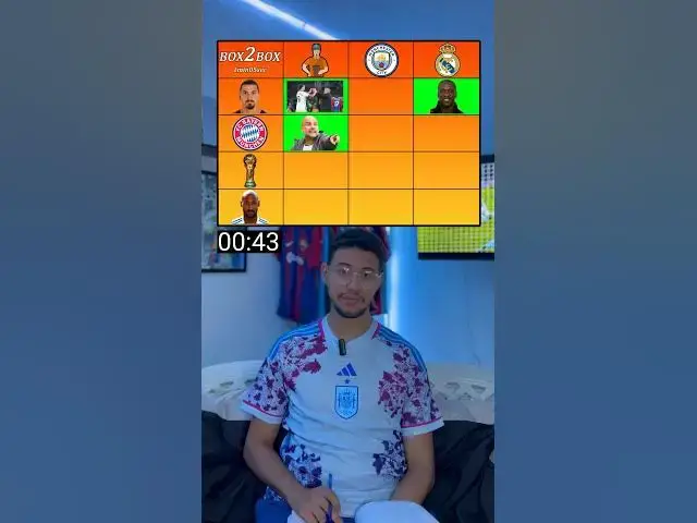 'Video thumbnail for كم لاعب تقدر تسمي في 1 دق و 5ث Box2Box'