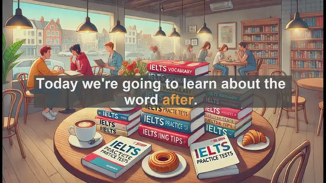Video thumbnail for 2500 Must Know IELTS 5.5 Vocabulary - Understanding 'After': Essential English Word for IELTS