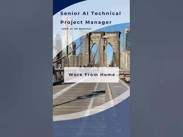 Video thumbnail for Lead AI projects remotely as a full-time Senior Technical Project Manager at TurnItIn #workfromhome