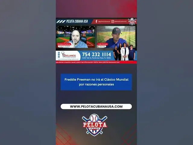 Video thumbnail for Freddie Freeman no irá al Clásico Mundial por razones personales