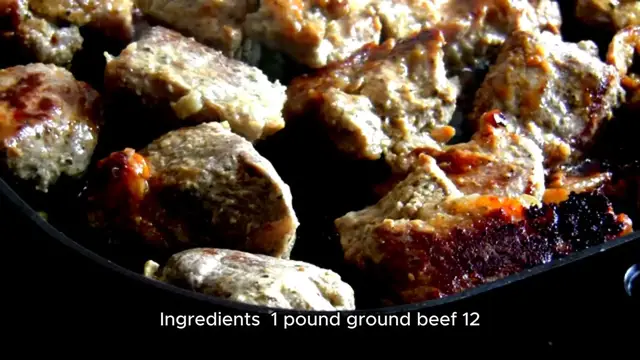 Video thumbnail for beef meatball recipe