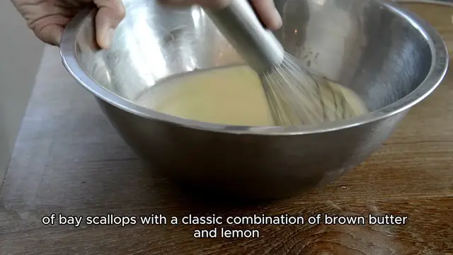 Video thumbnail for bay scallop recipe