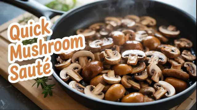 'Video thumbnail for Sauteed Mushrooms'