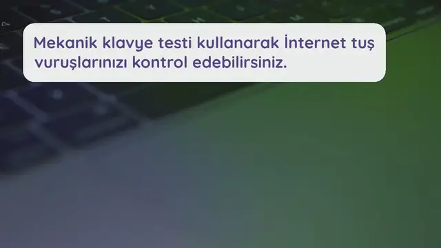 Video thumbnail for Mekanik Klavye Testi | Anahtar Test Cihazı Çevrimiçi