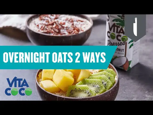 Video thumbnail for Overnight Oats 2 Ways | High Protein Breakfast Recipes | Vita Coco x Myprotein