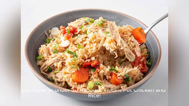 Video thumbnail for instant pot dinner recipe