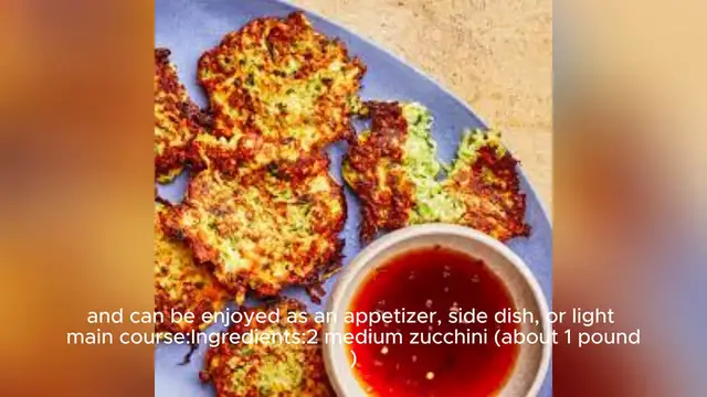 Video thumbnail for zucchini fritters recipe