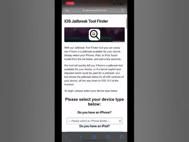 Video thumbnail for How to easily find if your iOS / iPhone can be jailbroken! #ios #jailbreak reak