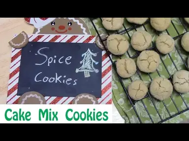 'Video thumbnail for SPICE CAKE MIX COOKIES | SUBSCRIBER REQUEST | HOLIDAY COOKIES'