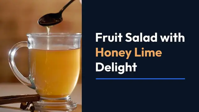 Video thumbnail for Fruit Salad with Honey Lime Delight: A Burst of Sweet and Zesty Magic!