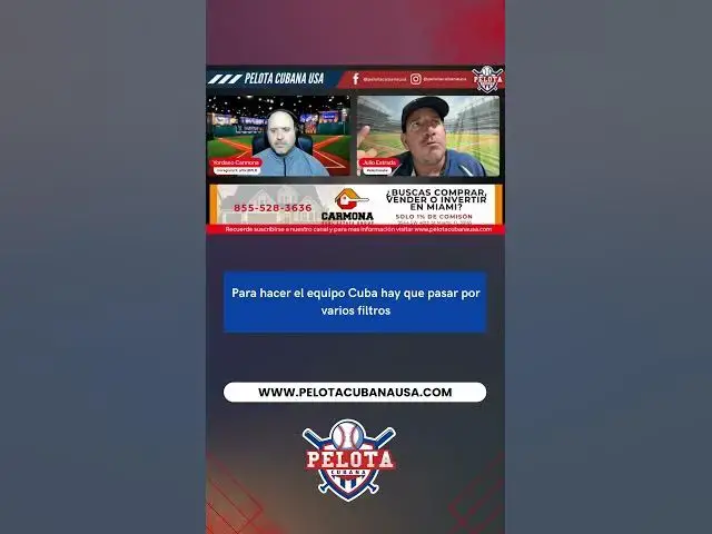 Video thumbnail for Para hacer el equipo Cuba hay que pasar por varios filtros