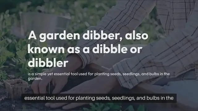 'Video thumbnail for Garden Dibber'