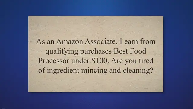 'Video thumbnail for Best Food Processor Under $100 Of 2023'
