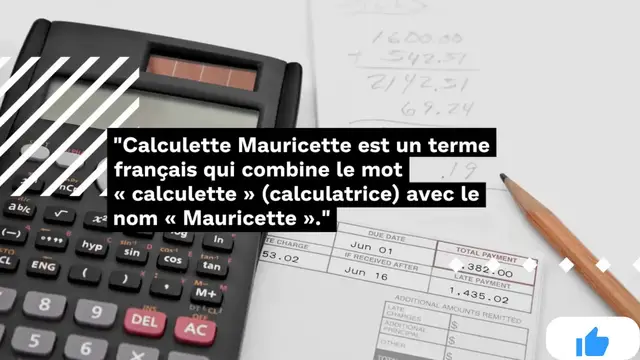 Video thumbnail for Calculette Mauricette