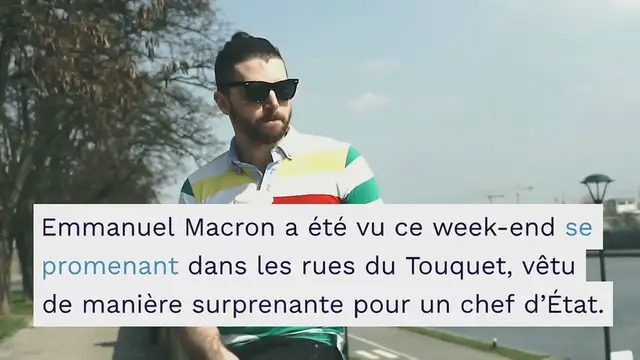 Video thumbnail for Emmanuel Macron en toute décontraction au Touquet (Vidéo)