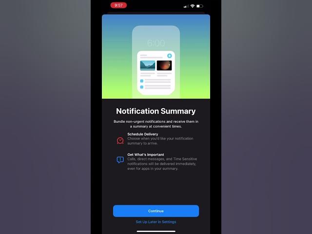 Video thumbnail for How to setup notification summary in iOS 15 #shorts