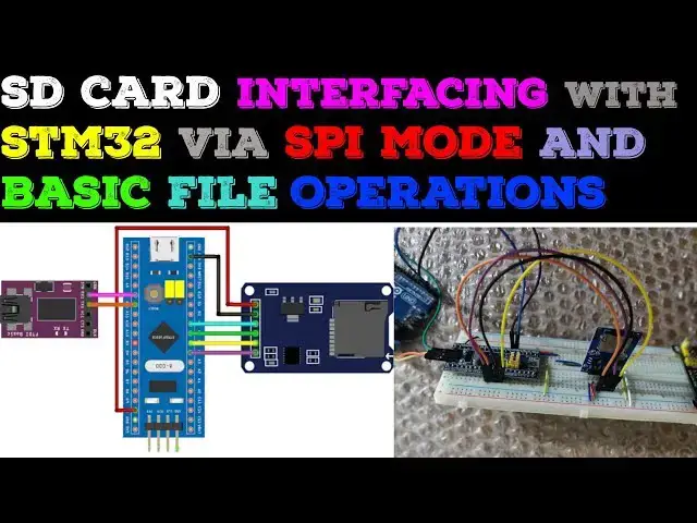 Video thumbnail for SD CARD using SPI in STM32 || Cube-IDE || File handling || uart