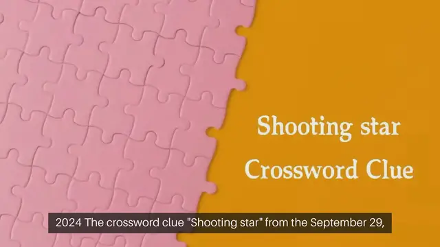 Video thumbnail for Irish Daily Mail Quick Shooting star Crossword Clue Puzzle Answer from September 29, 2024