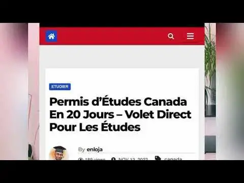 Video thumbnail for Permis d’études Canada 🇨🇦 en 20 jours seulement. #immigration #canada #etude #enloja