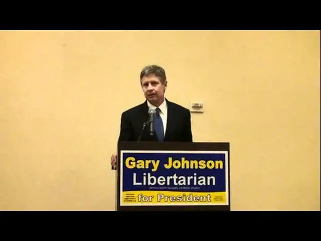'Video thumbnail for Gary Johnson, Libertarian nominee for president, 2012/06/10'